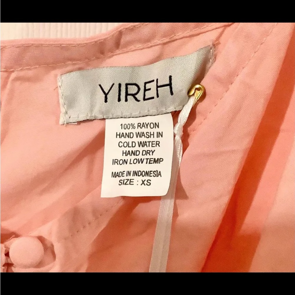 YIREH ROMPER (Hawaii Designer, NEW WITH TAGS NEVER WORN)- Coral/Peach Color - Picture 6 of 9